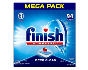 Finish All In 1 Powerball Dishwasher Detergent Tablets, 94 Tabs – Just $7.93!