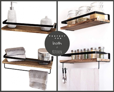 Amazon: Peter’s Goods Rustic Floating Wall Shelves (Set of 2) Only $22.77!