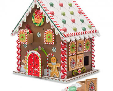Wooden Gingerbread House Countdown to Christmas Advent Calendar Only $22.50!