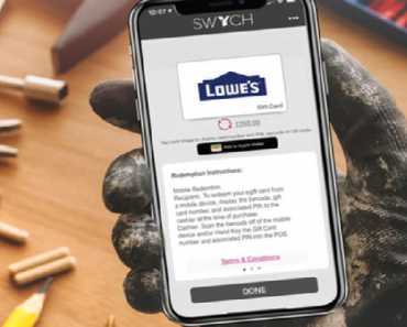 Get a $200 Lowe’s eGift Card from Swych for Only $180!