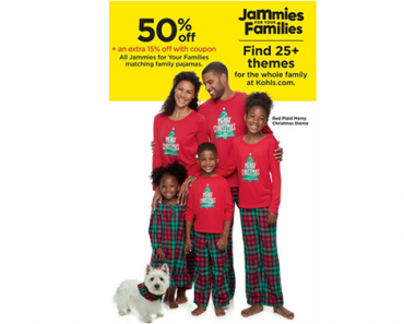 KOHL’S BLACK FRIDAY SALE! Matching Pajamas for the Family – 50% Off + 15% Off + Earn $15 on $50 Spent in Kohl’s Cash! 