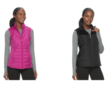 Kohl’s Black Friday Unlocked! Hot Deals! Today Only! Take 20% Off! Earn $10 in Kohl’s Cash! Women’s FILA SPORT Mixed-Media Quilted Vest – Just $15.99!