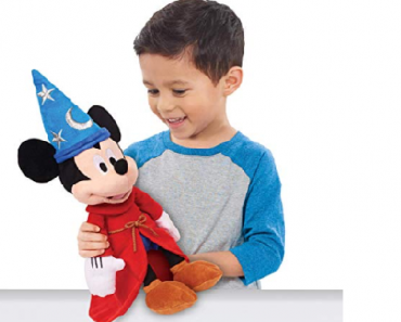 Mickey Mouse 90th Anniversary The Sorcerer’s Apprentice 14″ Musical Plush Only $5.69!