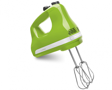 KitchenAid 5-Speed Ultra Power Hand Mixer in Green Apple – Just $25.49!
