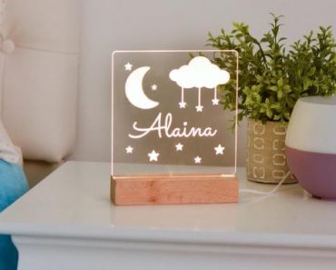 Personalized Kids Night Light – Only $24.99!