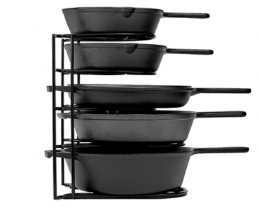 Heavy Duty Pan Organizer, 5 Tier Rack – Holds up to 50 LB – Just $19.99! Was $29.95!