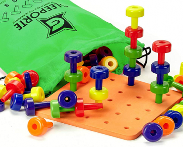 Stacking Peg Board Set Toy Only $14.86!