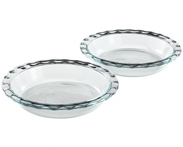 Pyrex Easy Grab 9.5″ Glass Pie Plate, 2 Pack – Just $9.09!