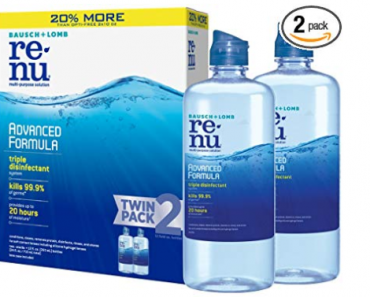 Bausch + Lomb renu Lens Solution 12 Ounce Bottle Twinpack Only $9.27 Shipped!