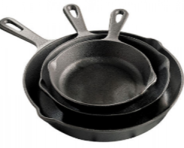 Cooks 3-pc. Cast Iron Fry Pan Set Only $21.99 + $14.00 Rebate!