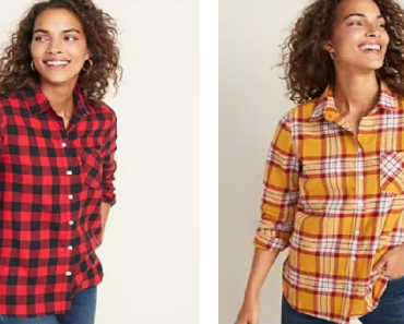 Old Navy: Men & Women Flannel Shirts Only $9, Kids Flannel Only $8! Today Only!