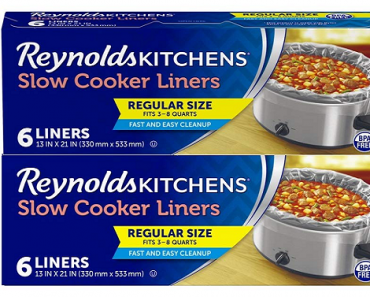 Reynolds Regular Size Slow Cooker Liner (12 Count) Only $4.49 Shipped!