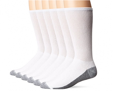 Hanes Men’s ComfortBlend Max Cushion Crew Socks 6-Pack – Just $7.00!