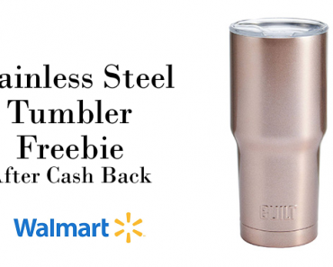 Awesome Freebie! Get a FREE Stainless Steel Tumbler from Walmart and TopCashBack!
