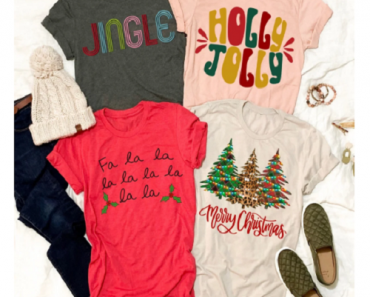 Retro Christmas Tees for Only $13.99! (Reg. $24)