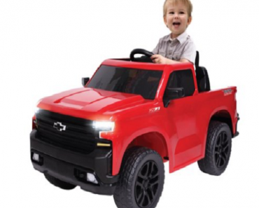 Chevy Silverado 6V Pick-Up Ride On Truck Only $98 Shipped!