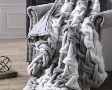 Braided Faux Fur Throw Only $49.99 + Free Shipping! (Reg. $80)