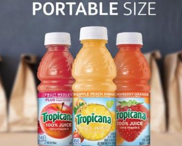 Tropicana 100% Juice 3-Flavor Fruit Blend Variety Pack, (Pack of 24) – Only $12.95!