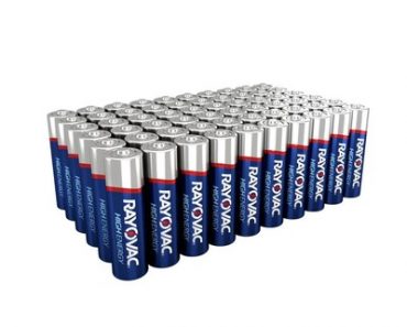 Rayovac High Energy Alkaline Batteries 60-Pk Just $10.97!