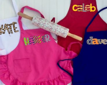 Personalized Kids Aprons – Only $17.99!