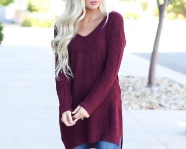 Shary Lace Up Back Top – Only $12.99!