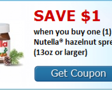 Save $1 on Nutella Hazelnut Spread! Print NOW!