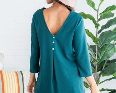 Abella Pleated Back Top – Only $12.99!