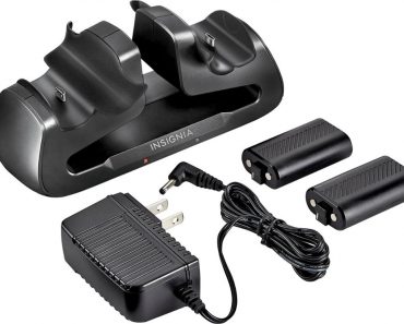 Insignia Dual Controller Charger for Xbox One (Black) – Only $9.99!