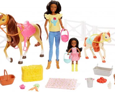 Mattel Barbie Hugs N Horses Playset (Brunette) – Only $24.88!