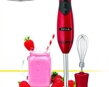BELLA Hand Immersion Blender with Whisk Attachment – Only $24.99!
