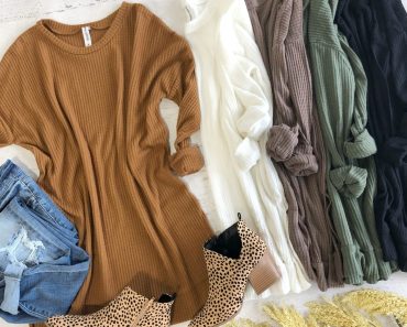 Jane: Waffle Knit Crew Neck Sweater Only $16.99!