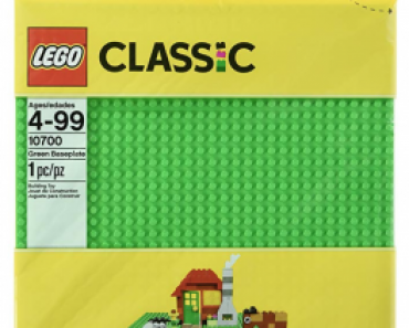 LEGO Classic Green Baseplate 10×10 Just $4.99! (Reg. $9.99)