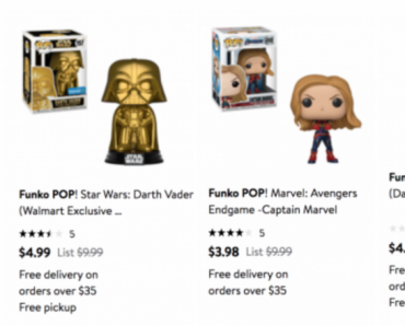 HUGE Variety of Funko Pop Figures As Low As $3.98 At Walmart! Perfect Stocking Stuffer!