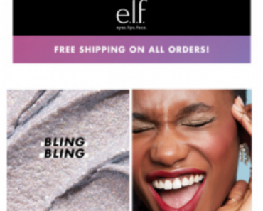 FREE Shipping No Minimum At e.l.f. Cosemtics! New Liquid Glitter Eyeshadow! Perfect Time For Stocking Stuffers!