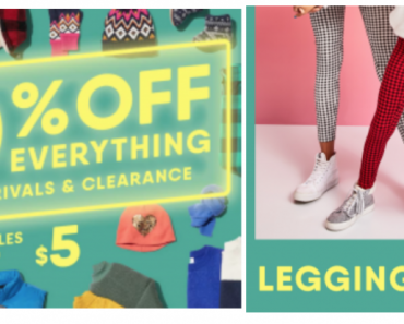 Old Navy: Cyber Monday Extended & $4.00 Leggings For Girls & $5.00 Legging For Women Today Only!