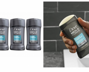 Dove Men+Care Antiperspirant Deodorant Stick 4-Pack Just $7.52 Shipped!