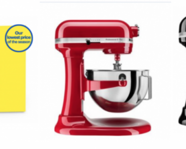 HOT! LOWEST PRICE! Kitchenaid Professional 5-Quart Mixer $199.99 Today Only!