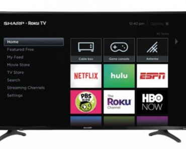 Sharp – 50″ Class – LED – 2160p – Smart – 4K UHD TV with HDR – Roku TV Just $199.99! (Reg. $399.99)