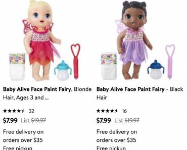 Baby Alive Face Paint Fairy Doll Just $7.99! (Reg. $19.97)