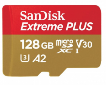 SanDisk – Extreme PLUS 128GB microSDXC UHS-I Memory Card Just $19.99! (Reg. $67.99)