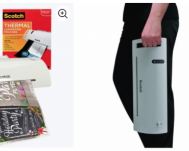 Scotch Thermal Laminator (TL902) PLUS 52 Letter Size Sheet Pouches Just $17.49!