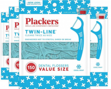 Plackers Twin-Line Dental Floss Picks 150-Count 4-Pack Just $6.21 Shipped!