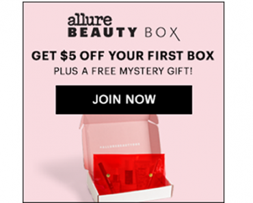Get $5 Off Your First Allure Beauty Box + Get a Free Mystery Gift!