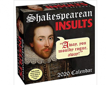 Shakespearean Insults 2020 Day-to-Day Calendar – Just $7.99! 50% Off!