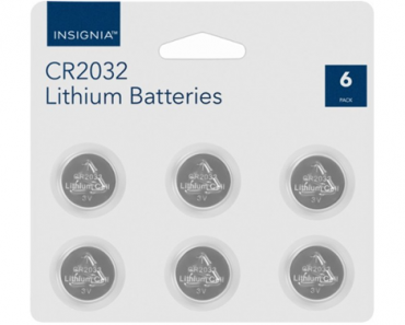 Insignia CR2032 Batteries 6-Pack – Just $6.49!