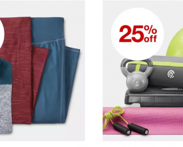 Target: Take 30% off C9 Champion Exercise Clothing for the Whole Family + Extra 25% off Fitness Items!