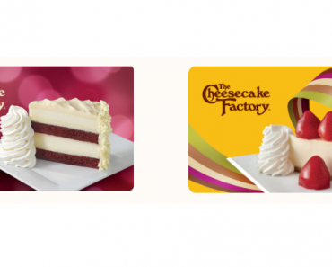 HOT! Buy a $25 Cheesecake Factory Gift Card, Get TWO Slices of Cheesecake for FREE! Today, Dec. 20th Only!