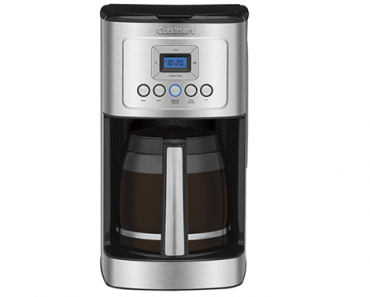 Cuisinart Glass Carafe Handle Programmable Coffeemaker, 14 Cup Stainless Steel – Just $54.99!