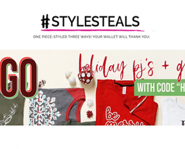 Style Steals at Cents of Style! CUTE Holiday Tee, Sweatshirt, or PJs – BOGO! FREE SHIPPING!