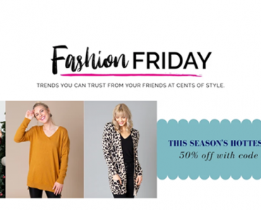 Fashion Friday at Cents of Style! 50% Off This Seasons Hottest Sweaters! Plus FREE shipping!